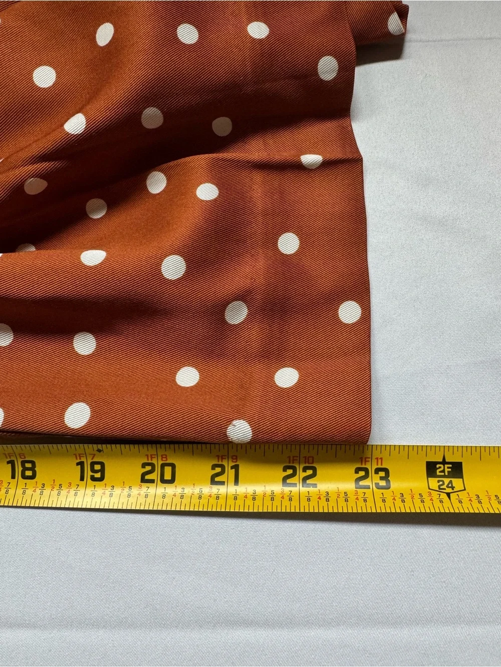 Anthropologie Rust Brown Polka Dot Wide-Leg Jumpsuit